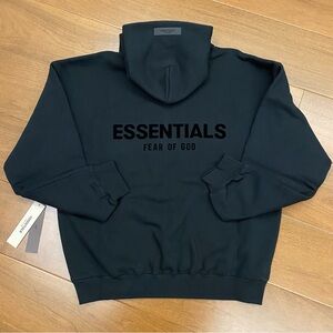 Black stretch limo Essentials hoodie Sweater